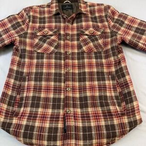 Roark Revival Jamie Thomas Capsule‎ Plaid Quilted Flannel Shirt Jacket Mens M